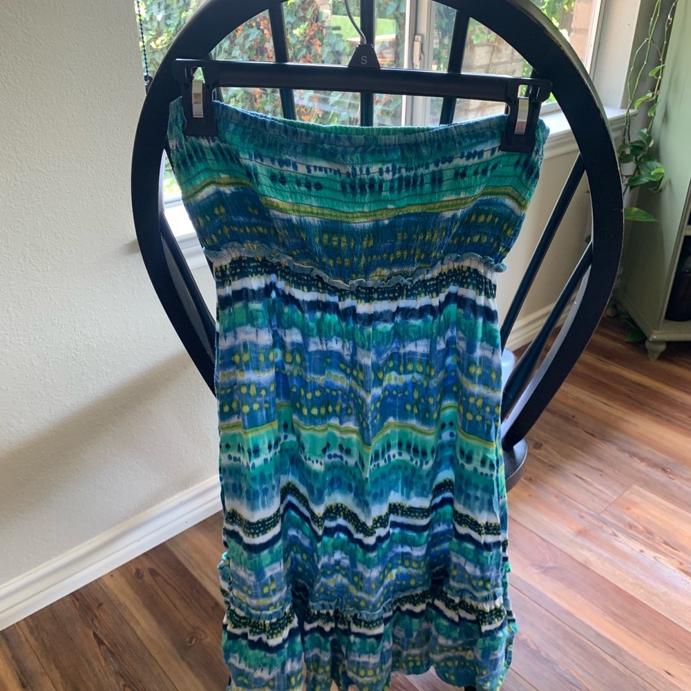 Patterned Strapless sundress